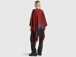 Poncho in recycled fabric