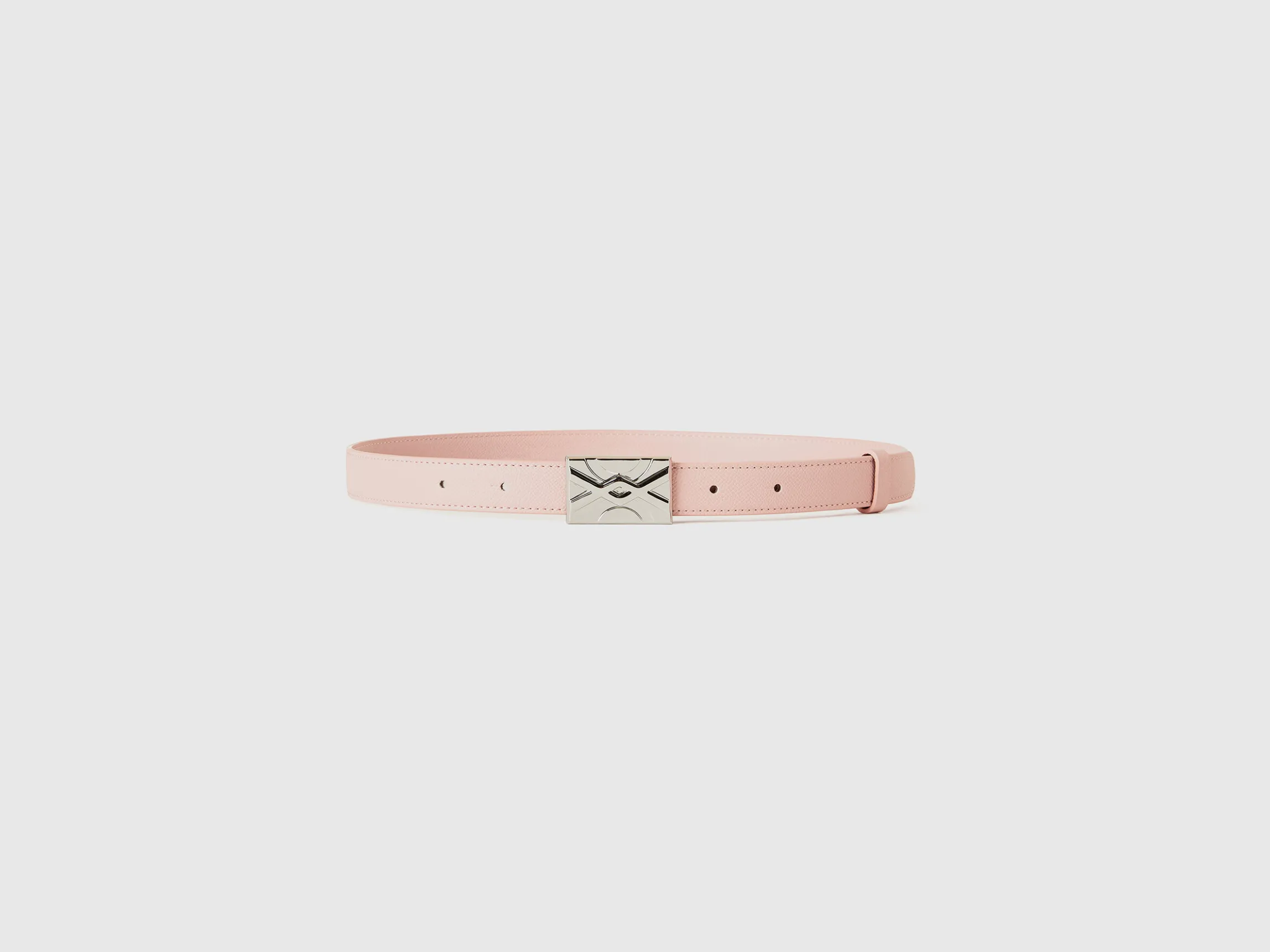 Powder pink thin belt