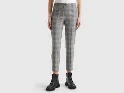 Prince of Wales flannel trousers