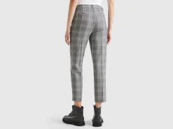 Prince of Wales flannel trousers