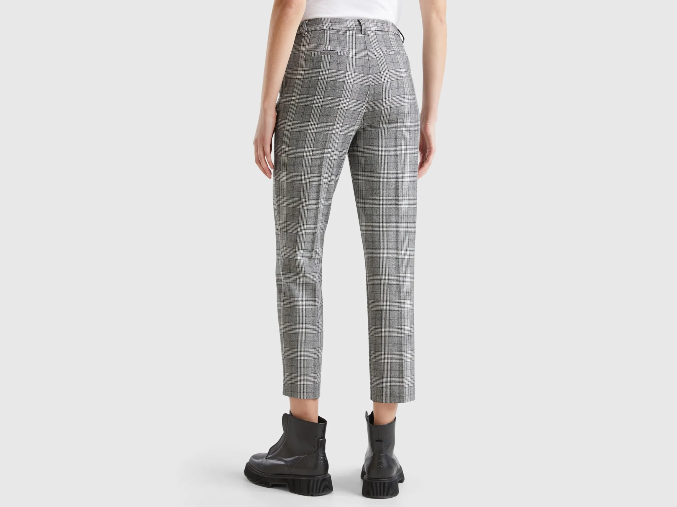 Prince of Wales flannel trousers