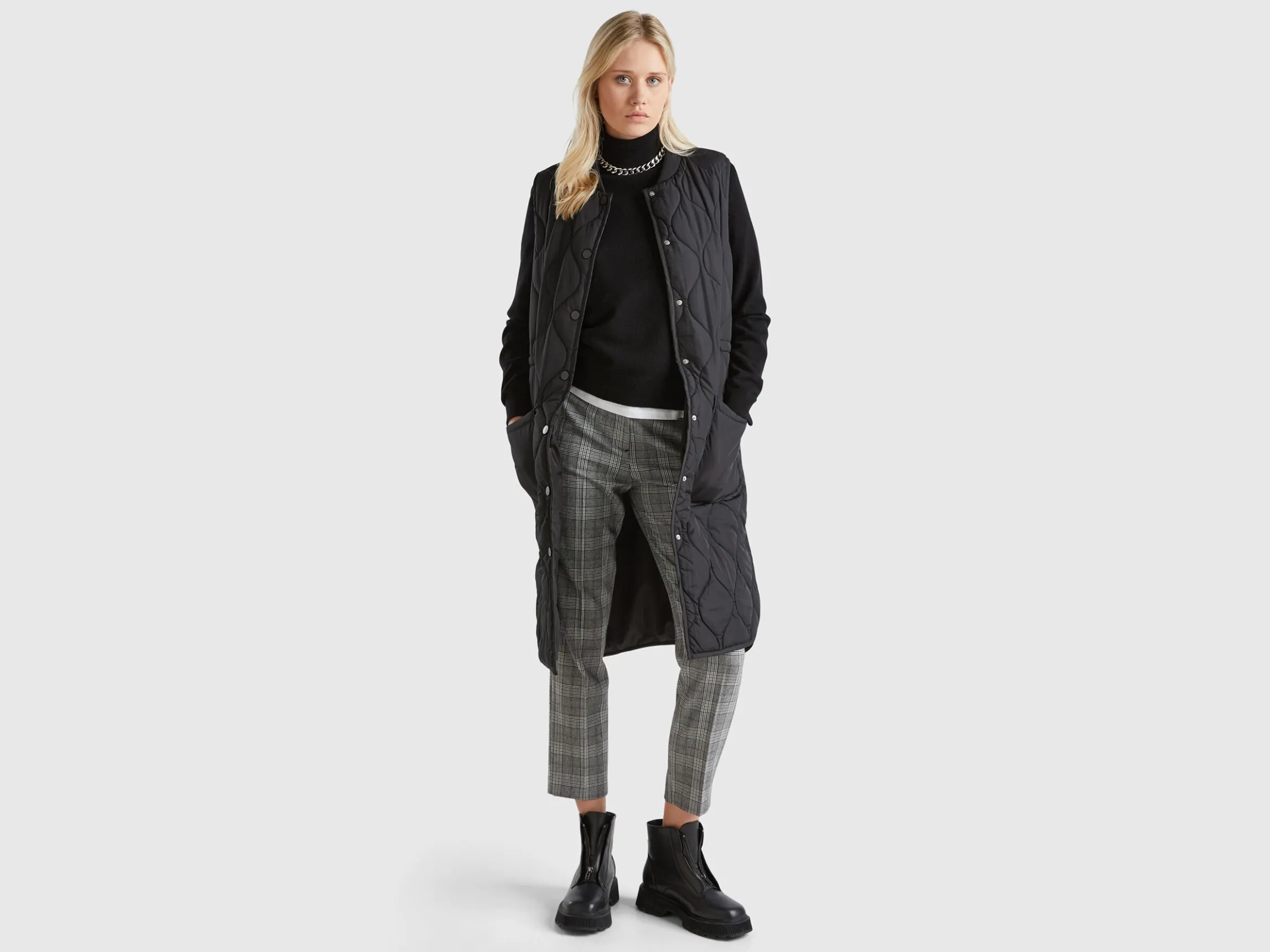 Prince of Wales flannel trousers