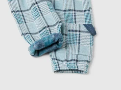 Prince of Wales jacquard trousers