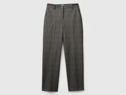 Prince of Wales regular fit trousers