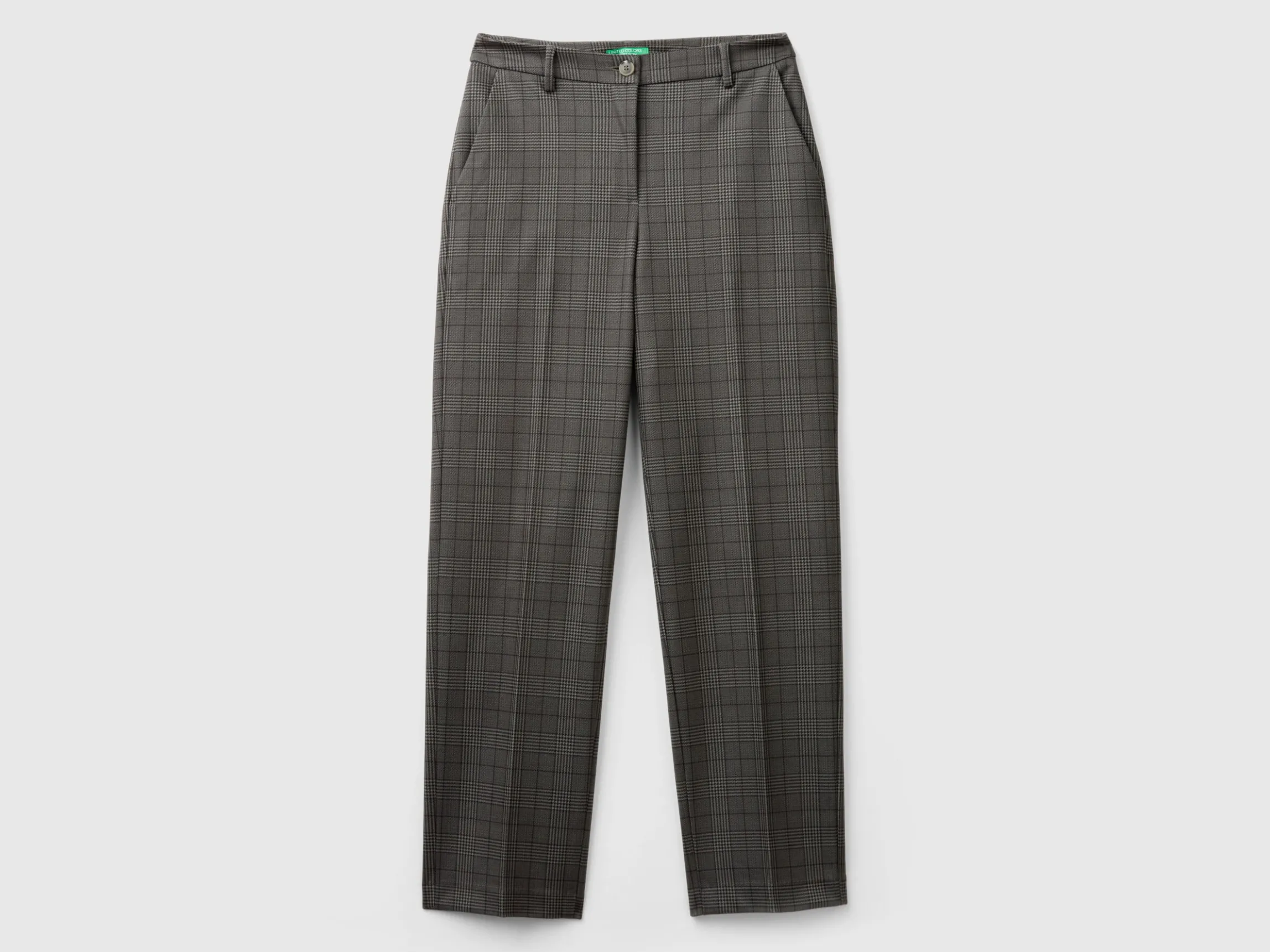 Prince of Wales regular fit trousers