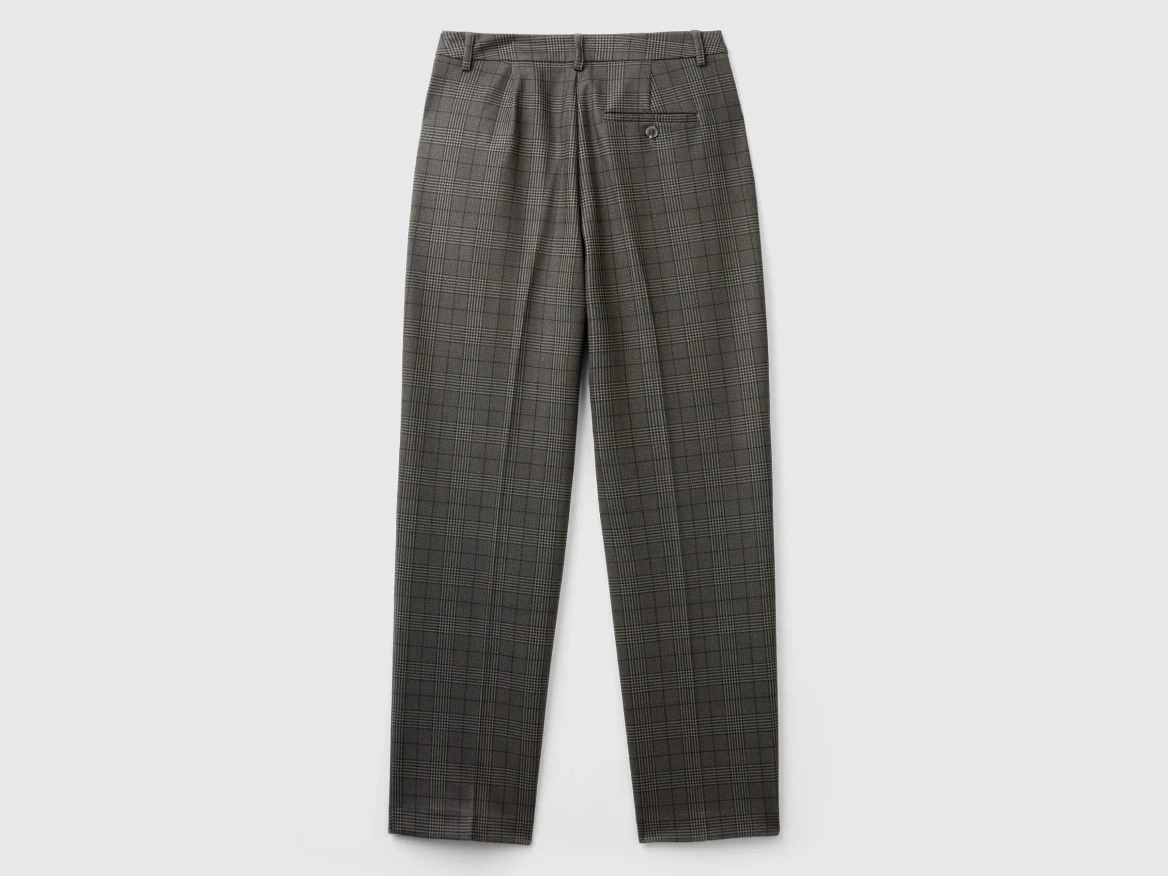 Prince of Wales regular fit trousers