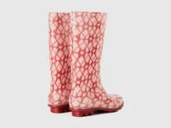Printed rain boots