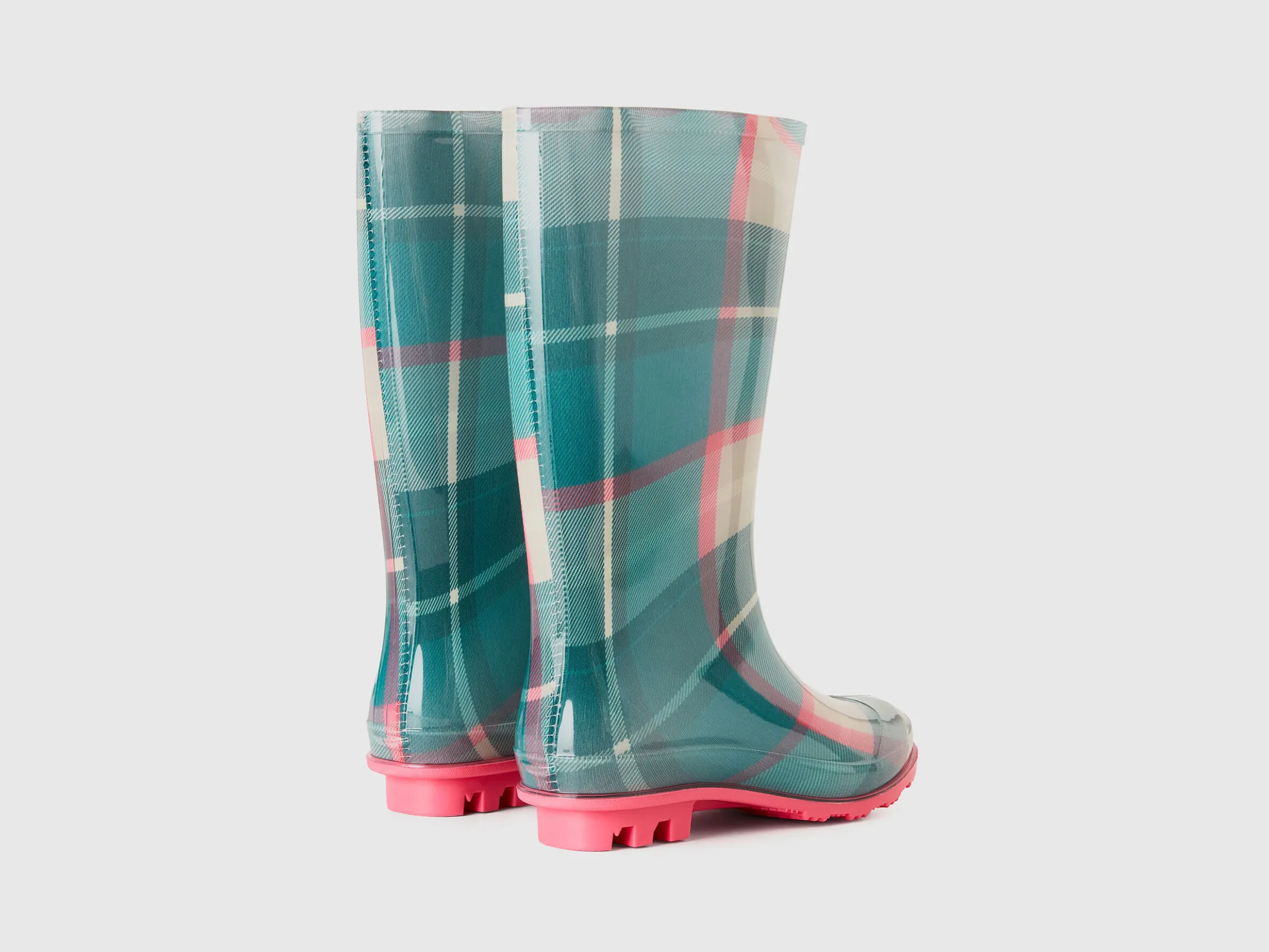 Printed rain boots