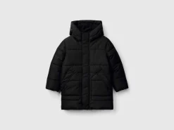 Puffer jacket lined in fleece