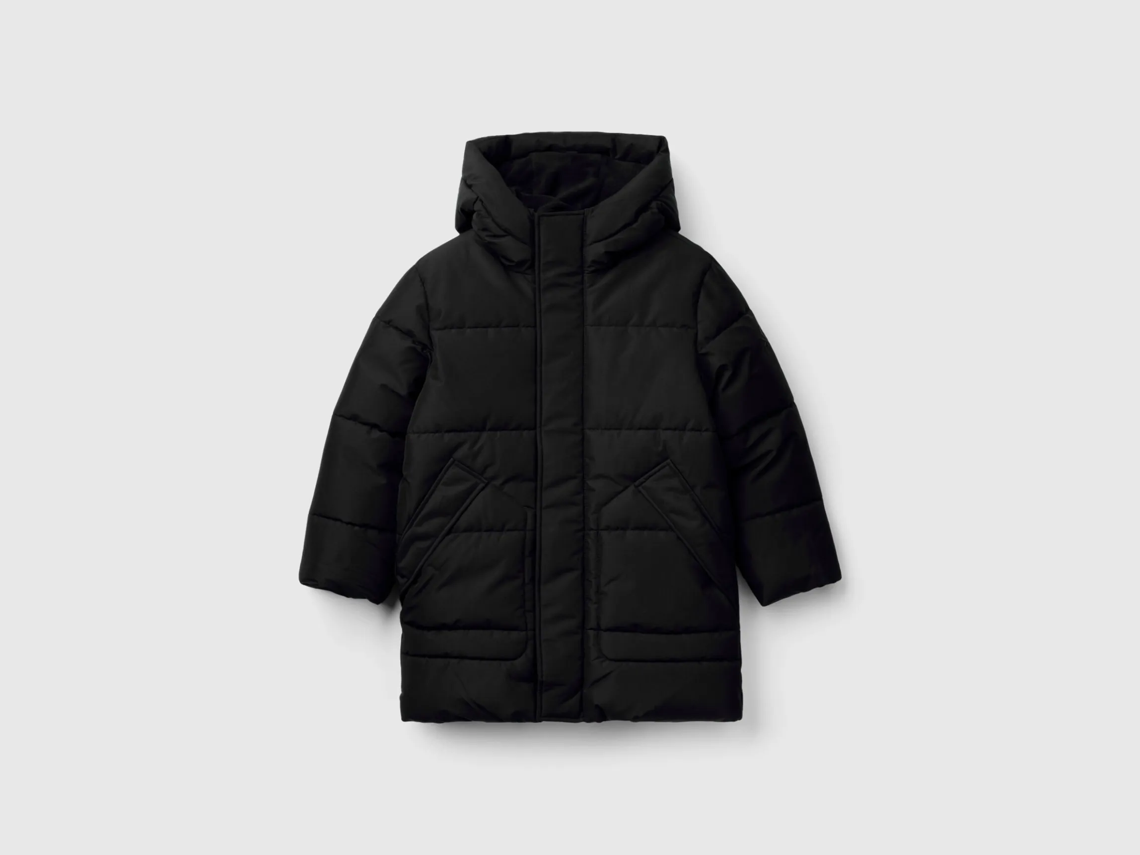 Puffer jacket lined in fleece