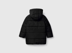 Puffer jacket lined in fleece