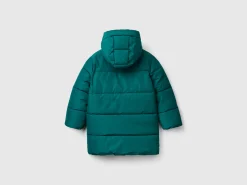Puffer jacket lined in fleece