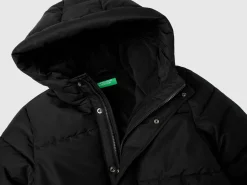 Puffer jacket lined in fleece