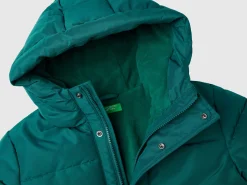 Puffer jacket lined in fleece