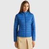 Puffer jacket with recycled wadding