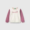 Pullover sweatshirt with glittery print
