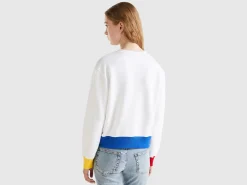 Pullover sweatshirt with logo print