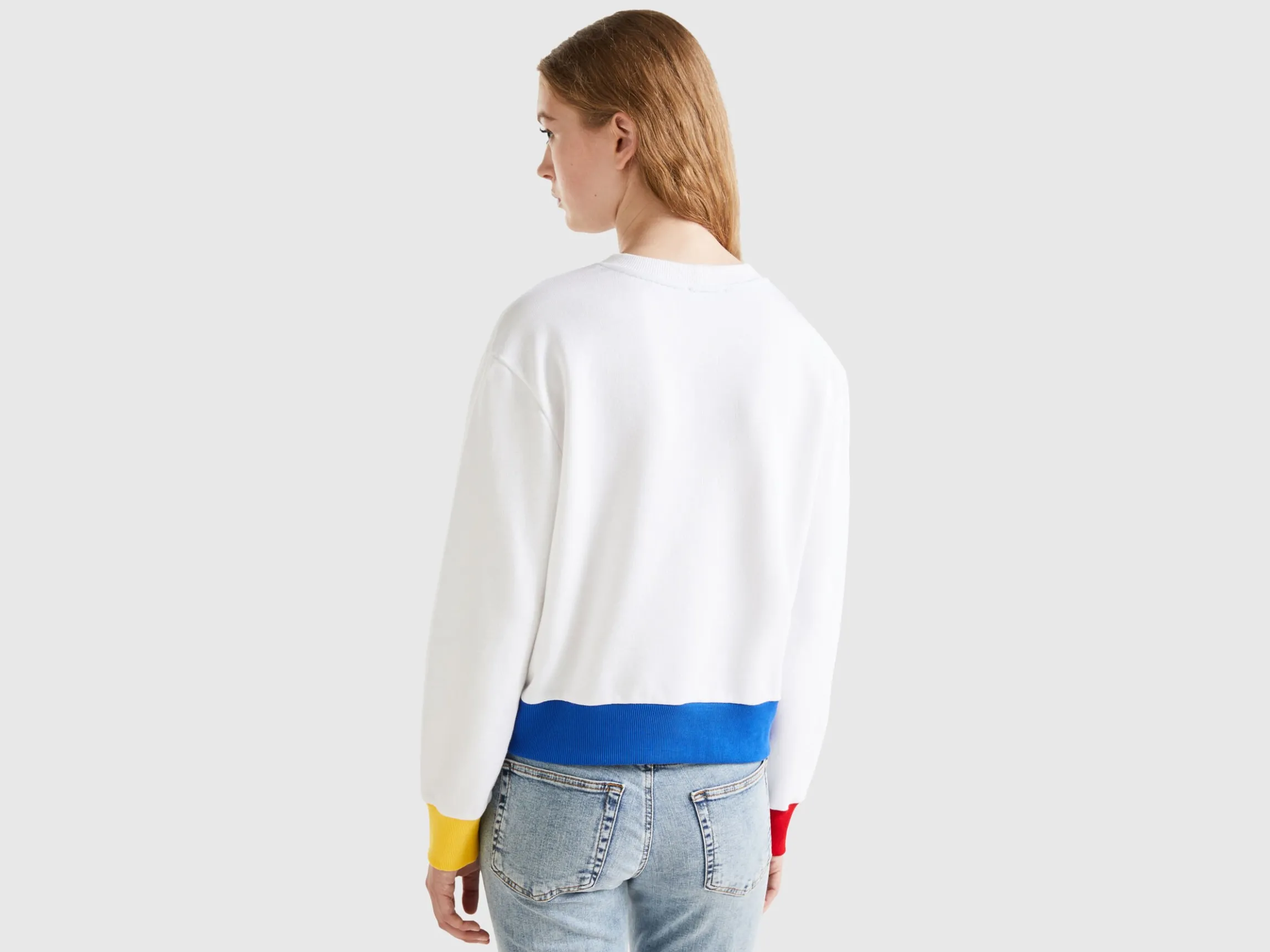Pullover sweatshirt with logo print