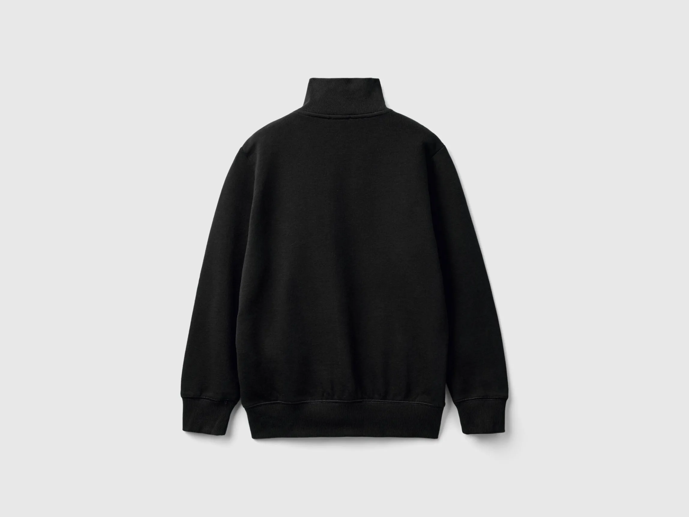Pure cotton sweatshirt with zipper