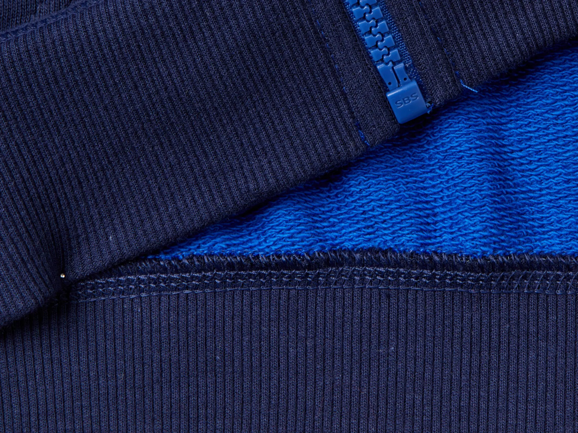 Pure cotton sweatshirt with zipper