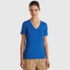 Pure cotton t-shirt with V-neck