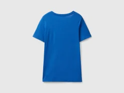 Pure cotton t-shirt with V-neck