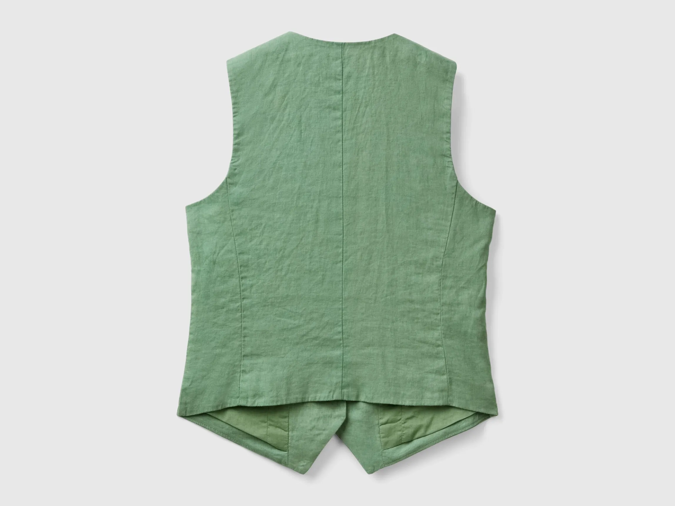 Pure linen vest