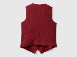 Pure linen vest