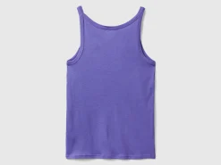 Purple pure cotton tank top