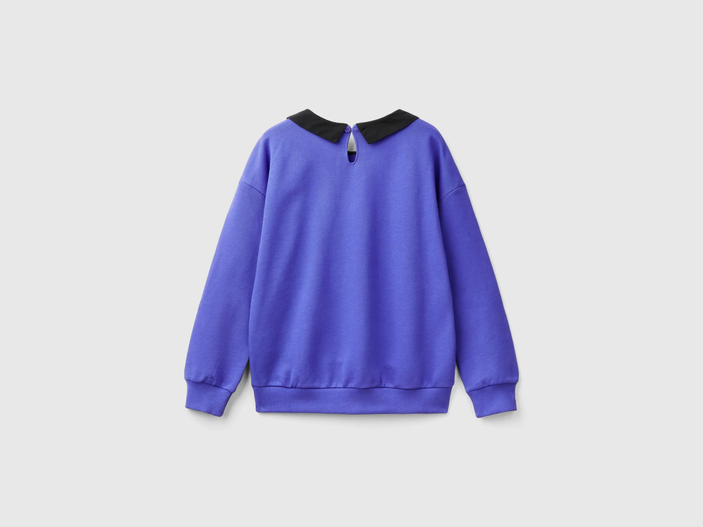 Purple Wednesday Addams collared sweatshirt