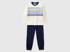 Pyjamas in long fiber cotton