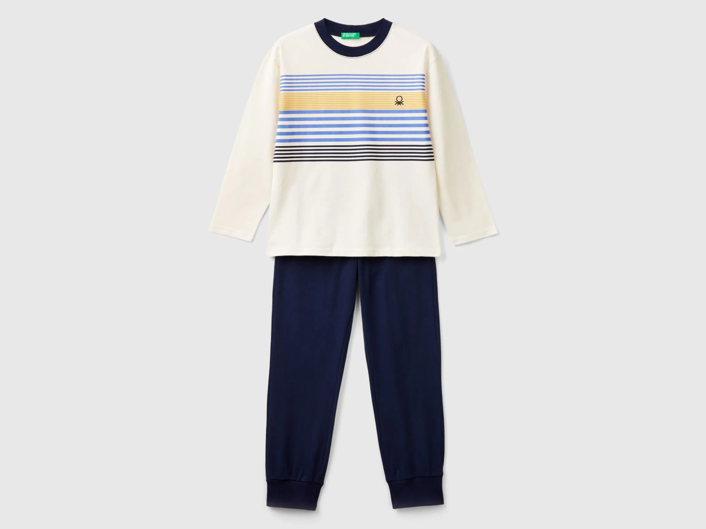 Pyjamas in long fiber cotton