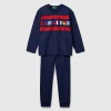 Pyjamas in long fiber cotton