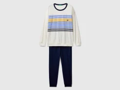 Pyjamas in long fiber cotton