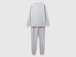 Pyjamas in long fiber cotton