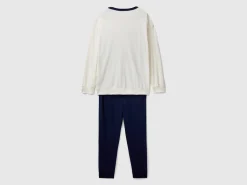 Pyjamas in long fiber cotton