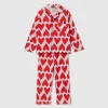 Pyjamas with heart print