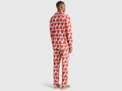 Pyjamas with heart print