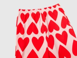 Pyjamas with heart print