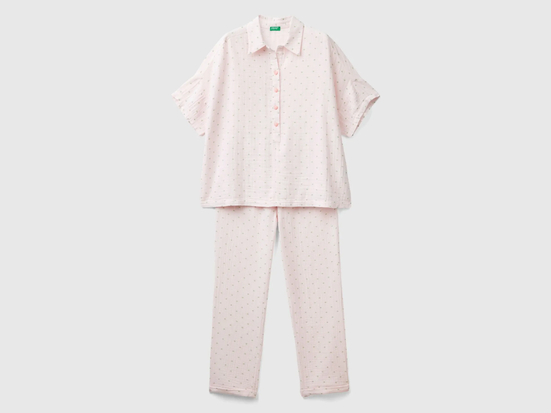 Pyjamas with heart print