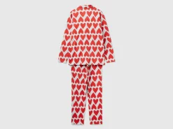 Pyjamas with heart print