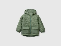 Quilted jacket with hood