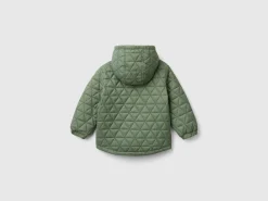 Quilted jacket with hood