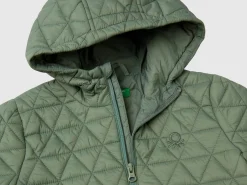 Quilted jacket with hood