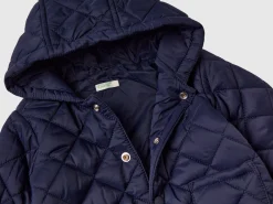 Quilted jacket with hood