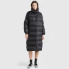 Real feather padded down jacket