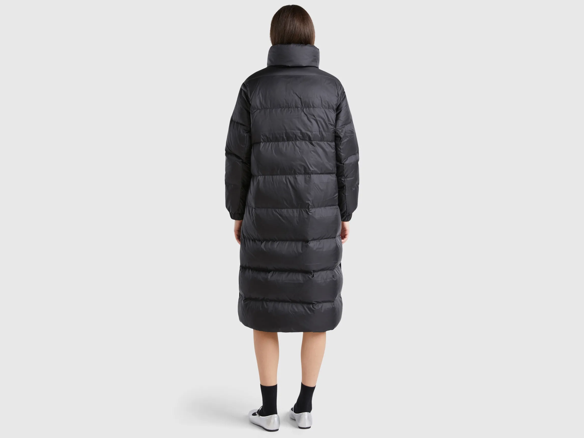 Real feather padded down jacket