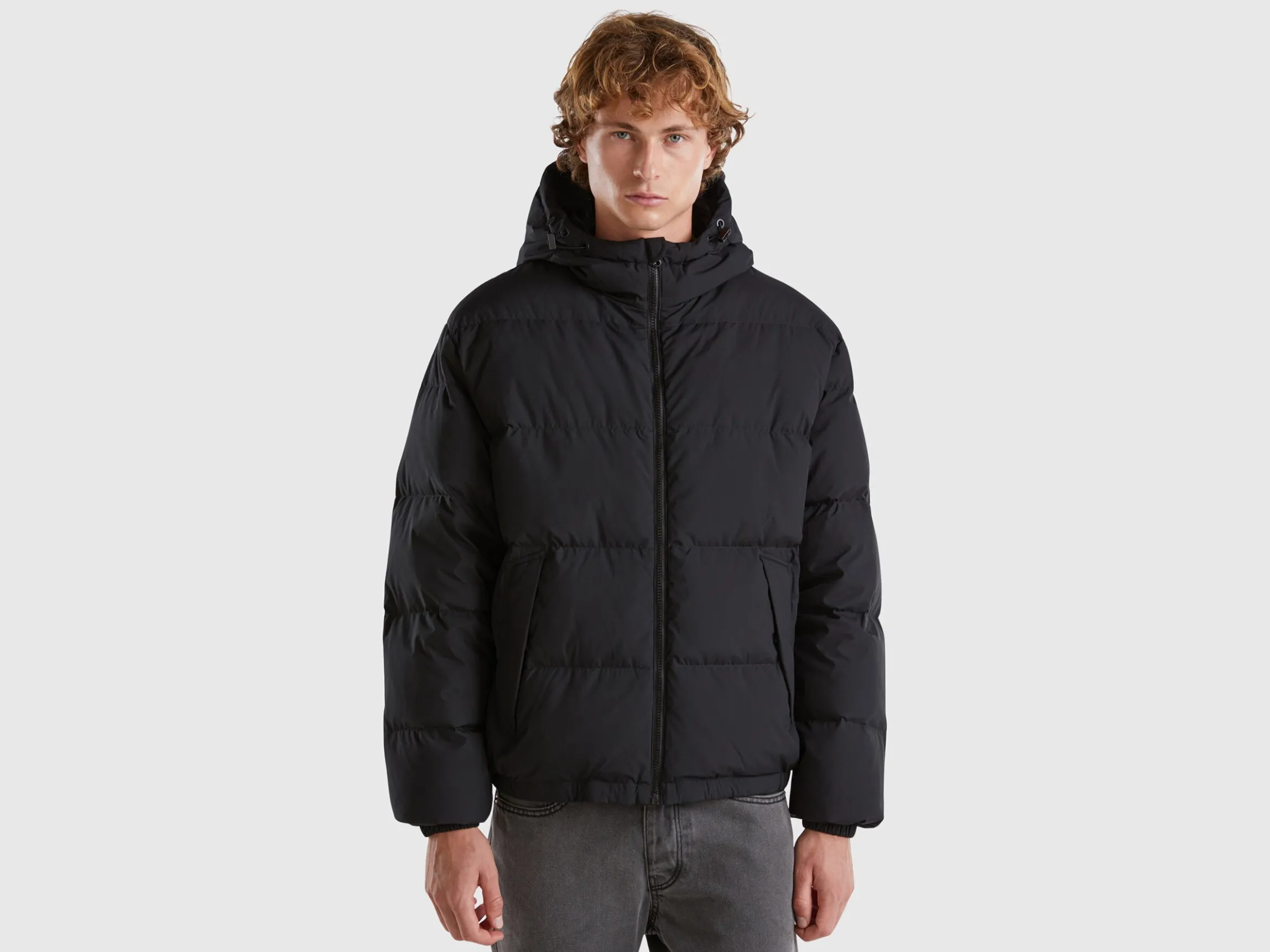 Real recycled down padded jacket