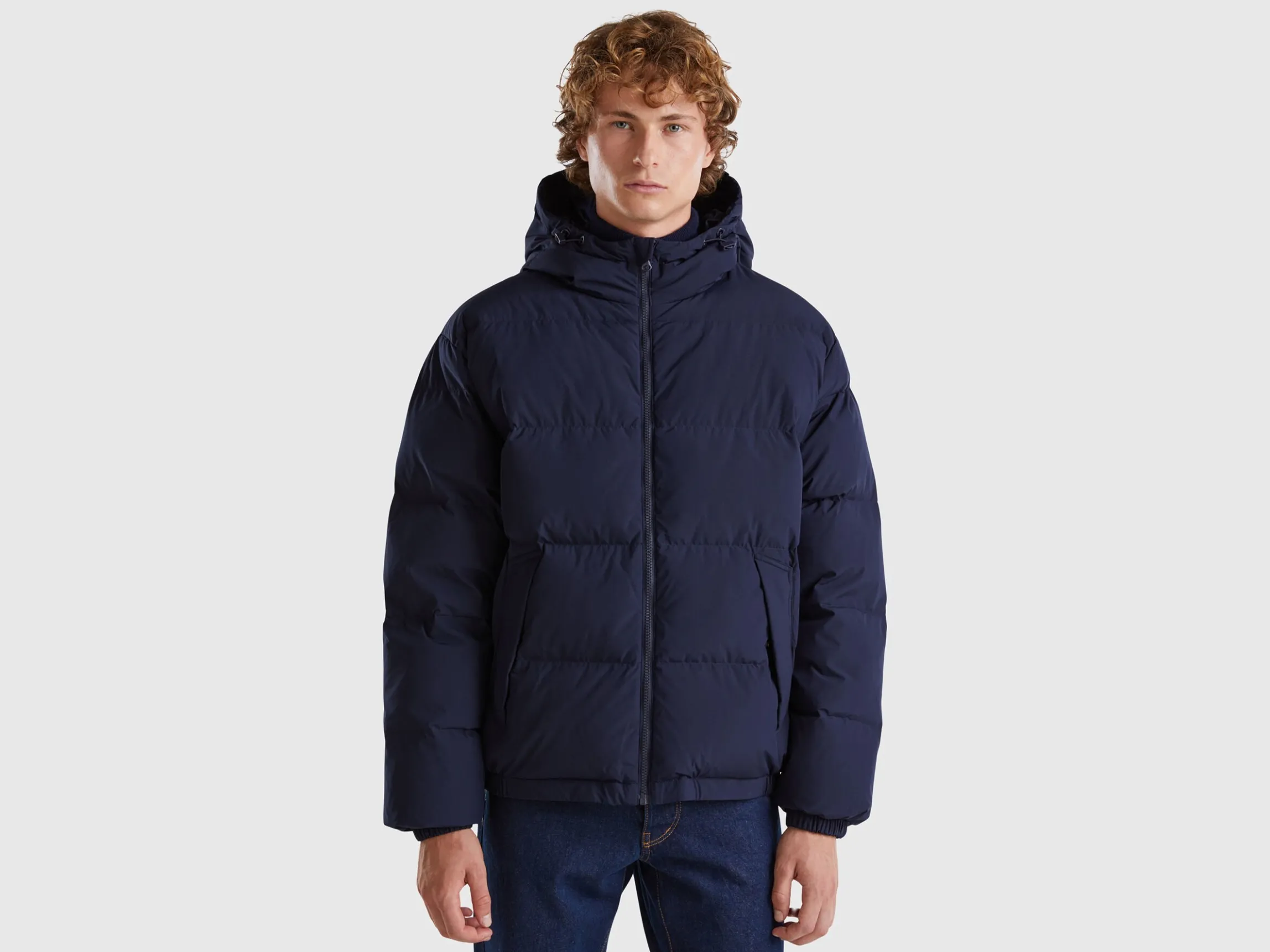 Real recycled down padded jacket