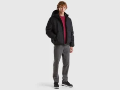 Real recycled down padded jacket